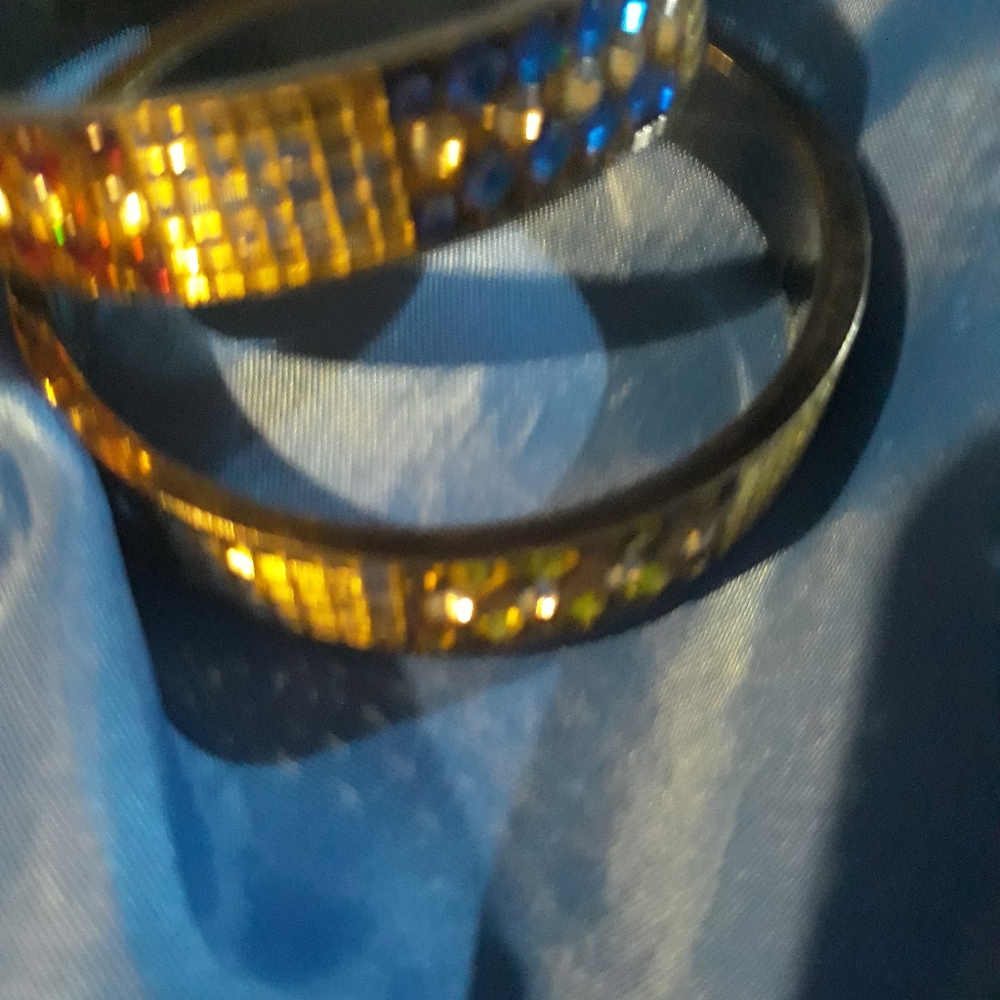 MULTI Rhinestone Bangles - Picture 2 of 3